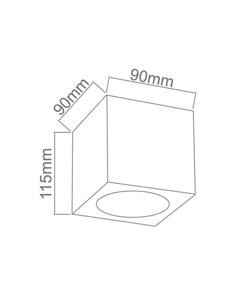 Small ceiling lamps - Open Design Highlights Cubo Claro Gold Plafond/ Ceiling Light 1xG9 Max 9W LED 230V Transparent|Gold OR86188 - product kolory-swiatla.pl 3