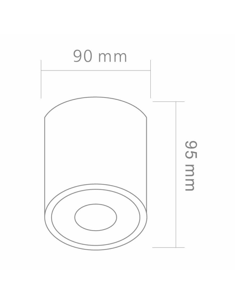 Open Design Highlights Rullo Toupe IP44 Oprawa Nastropowa 1xGU10 Max 8W LED 230V Toupe OR86287