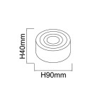 Bathroom ceiling lamps - Open Design Highlights Rullo Toupe Mini IP44 6W LED 3000K 230V 538lm Toupe ceiling luminaire OR86294. - product 6