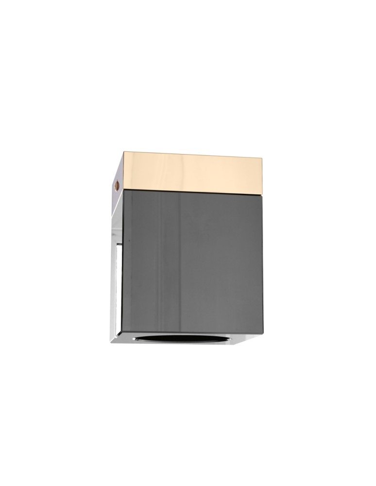 Small ceiling lamps - Open Design Highlights Cubo Nero Gold Ceiling luminaire 1xGU10 Max 8W LED 230V Black Gloss|Gold OR86300. - product kolory-swiatla.pl 2
