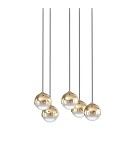 Open Design Highlights Bolicina V Gold Wisząca 5x5W LED 3000K 230V 2680lm Transparentny|Złoty OR85518 Open Design Highlights Bolicina V Gold Wisząca 5x5W LED 3000K 230V 2680lm Transparentny|Złoty OR85518