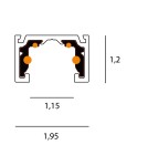 Magnetic rails - Maxlight Busbar Micro11 Black Surface-mounted 2Mb NT0007 - product 3