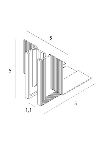 Maxlight Angle Bracket To Be Used At Ceiling Bias. For NT0001, NT0002- Micro11 Black NT0005 rails. - product 2
