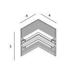 Accessories for magnetic busbars - Maxlight Wall/Ceiling Angle for Rails NT0001, NT0002- Micro11 Black NT0004 - product 2