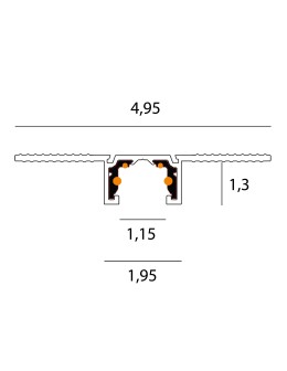 Maxlight Szynoprzewód Micro11 Czarny Wpuszczany Kg 2Mb NT0002 - produkt 2
