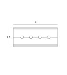 Accessories for magnetic busbars - Maxlight Mechanical Connection Flush Rail Micro11 NA0013 - product 2