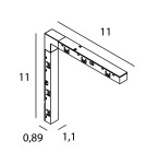 Magnetic rail lamps - Maxlight Electric Angle Switch NT0004, NT0009, NT0014 -Micro11 NA0004. - product 2