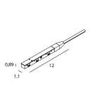 Magnetic rail lamps - Maxlight External Power Supply Terminal- Micro11 Black NA0001 - product 2
