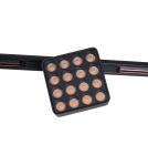 Maxlight Raste 12W Czarny Kwadrat 3000K On-Off- Micro11 N0013N