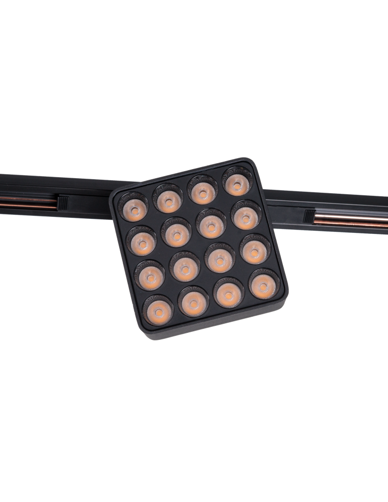 Magnetic rail lamps - Maxlight Raste 12W Black Square 3000K On-Off- Micro11 N0013N. - product kolory-swiatla.pl 5