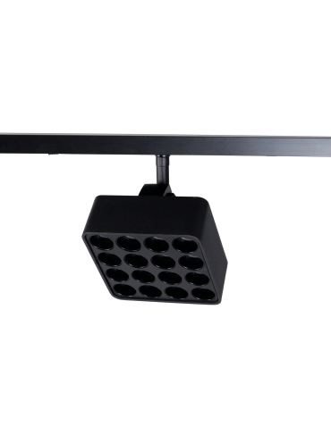 Maxlight Raste 12W Czarny Kwadrat 3000K On-Off- Micro11 N0013N