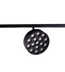 Magnetic rail lamps - Maxlight Raster 12W Black Round 3000K On-Off- Micro11 N0012N. - product 1