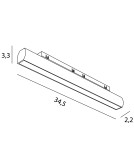 Magnetic rail lamps - Maxlight Line 18W Black Swivel 2700-5000K Zigbee- Micro11 N0007Z - product 6