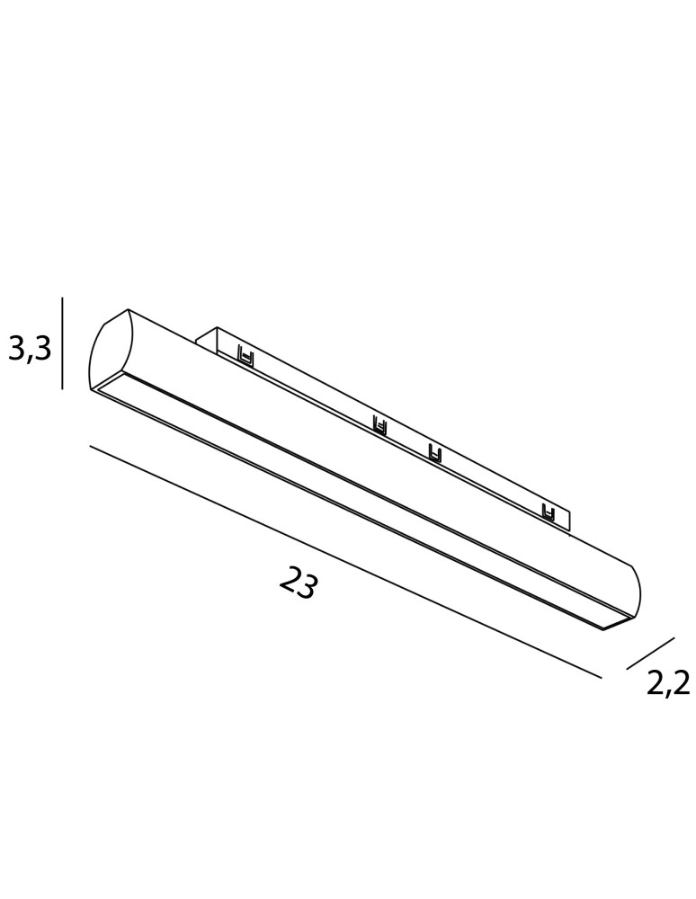 Magnetic rail lamps - Maxlight Line 12W Black Swivel 3000K On-Off- Micro11 N0006N - product kolory-swiatla.pl 5