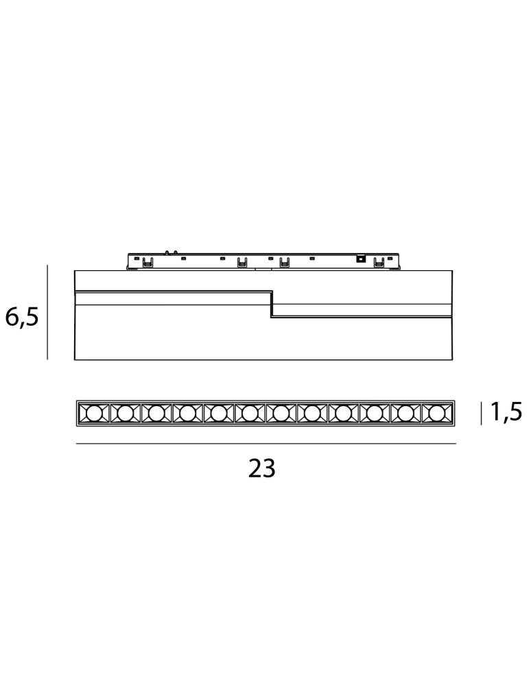 Magnetic rail lamps - Maxlight Raster 18W Black Broken 2700-5000K Zigbee- Micro11 N0005Z. - product kolory-swiatla.pl 4