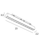Magnetic rail lamps - Maxlight Raster 12W Black Rotary 2700-5000K Zigbee- Micro11 N0003Z - product 5