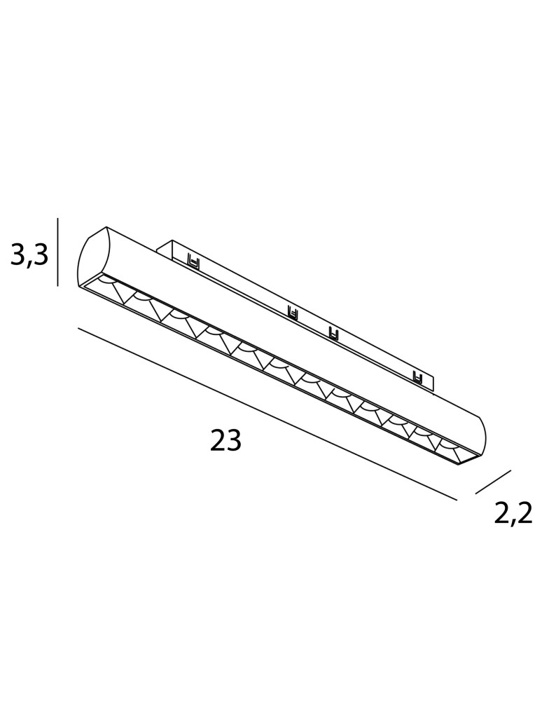 Maxlight Raster 12W Czarny Obrotowy 3000K On-Off- Micro11 N0003N