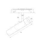 Magnetic rail lamps - Maxlight Gold DALI System Magnetic Lamp 8W 578lm 3000K M0049D. - product 2