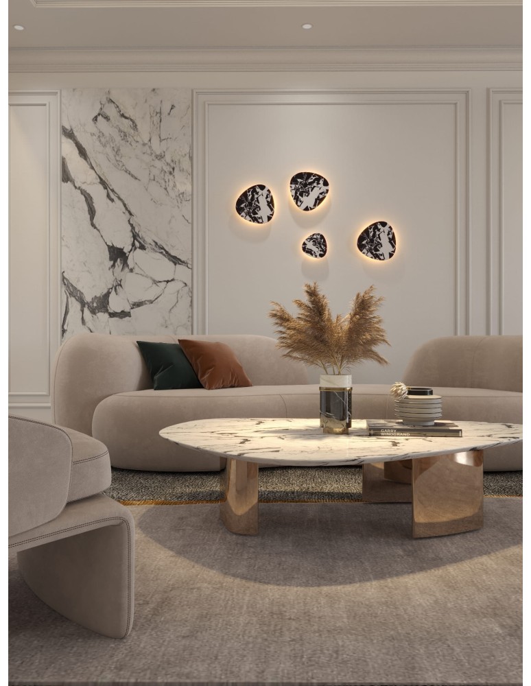 Designer wall lamps - Maxlight Wall lamp Marbles 6W Black W0391 - product kolory-swiatla.pl 3