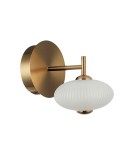 Retro wall lamps - Italux Nico LED wall lamp 5W 3000K 480 lm Black, gold WL-8545-1-BK-GD - product 1