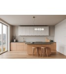 Designer pendant lamps - Italux Nico LED Pendant 18W 3000K 1925 lm Black, Gold PND-8545-4H-AB-WH - product 2