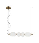 Designer pendant lamps - Italux Nico LED Pendant 18W 3000K 1925 lm Black, Gold PND-8545-4H-AB-WH - product 3