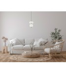 Single pendant lamps - Italux Nico LED Pendant 8W 3000K 825 lm Black, Gold PND-8545-2-AB-WH - product 2