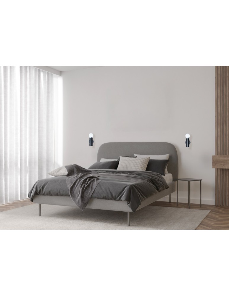 Scandinavian style wall lamps - Italux Macera Wall lamp 1xE27 sand black WL-33849-1-BK - product kolory-swiatla.pl 2