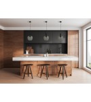 Single pendant lamps - Italux Aprica Pendant 1xE27 Black PND-59769-BK-SG - product 2