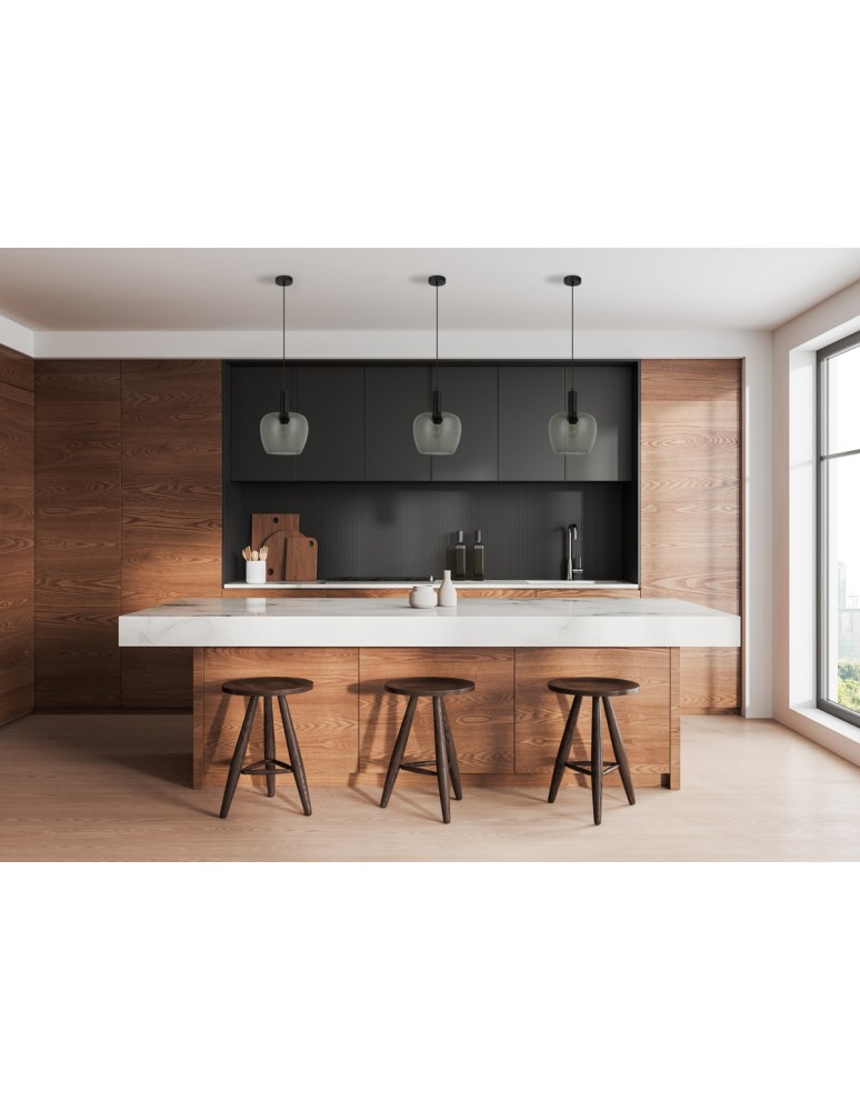 Italux Aprica Wisząca 1xE27 Czarny PND-59769-BK-SG