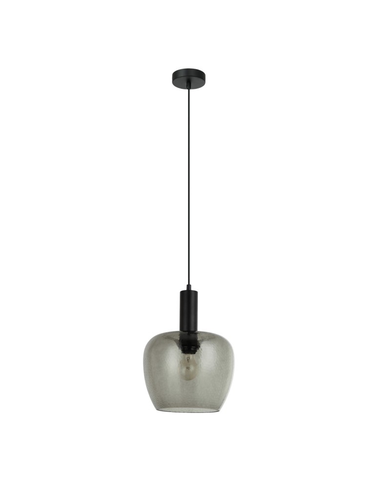 Single pendant lamps - Italux Aprica Pendant 1xE27 Black PND-59769-BK-SG - product kolory-swiatla.pl 1