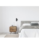 Italux Cali Kinkiet 3000K 153lm Piaskowany czarny WL-21017-BL