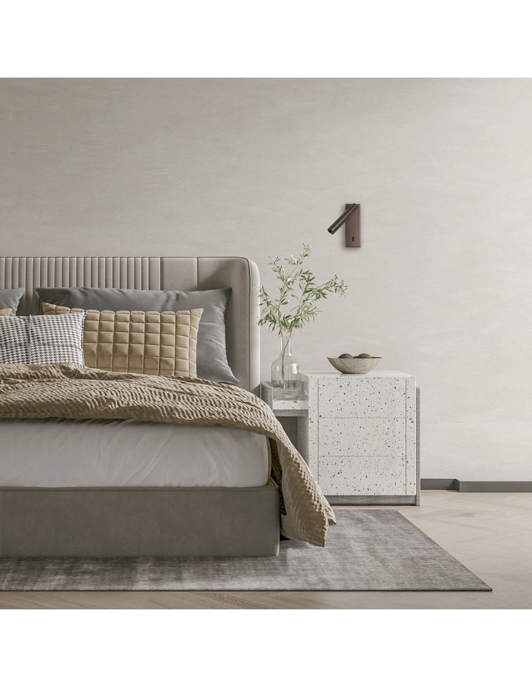 Wall lamps for bedrooms - Italux Cali Wall lamp 3000K 153lm Coffee WL-21017-CFF - product kolory-swiatla.pl 2