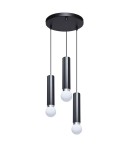 Italux Macera Wisząca 3xE27 piaskowy czarny PND-33849-3R-BK