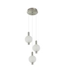 Triple pendant lamps - Italux Lenti LED Pendant 18W 3000K 1507 lm Black, Gold PND-83631-3-SC-WH - product 3