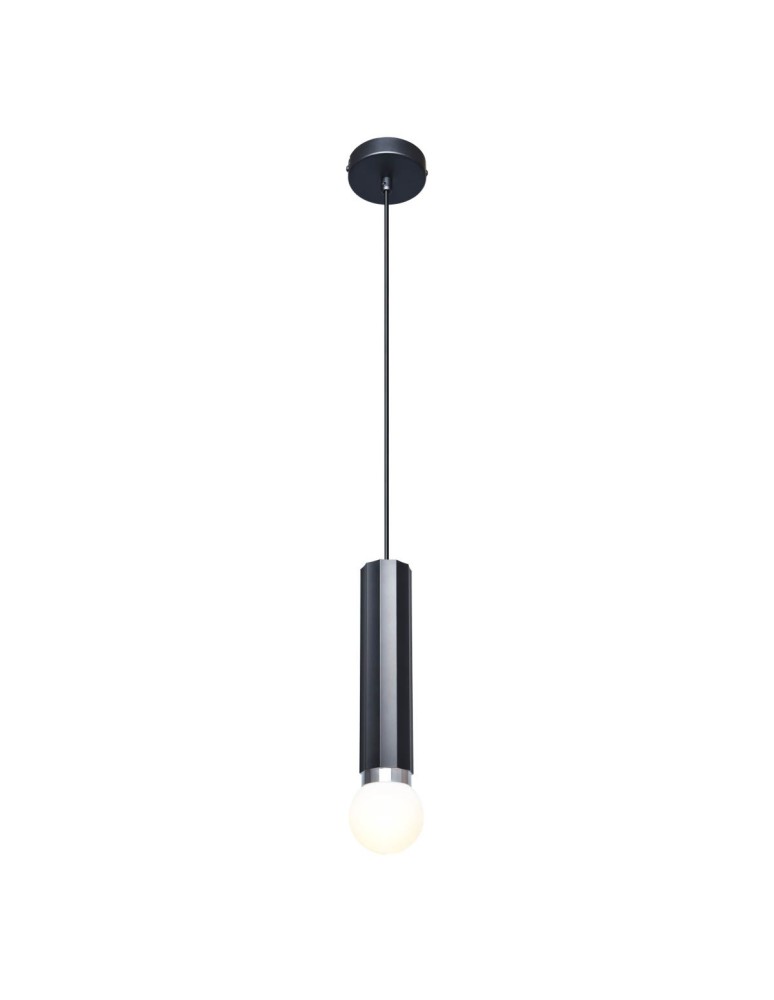 Single pendant lamps - Italux Macera Pendant 1xE27 sand black PND-33849-1-BK - product kolory-swiatla.pl 1