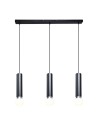 Italux Macera Wisząca 3xE27 piaskowy czarny PND-33849-3-BK