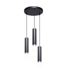 Italux Macera Wisząca 3xE27 piaskowy czarny PND-33849-3R-BK