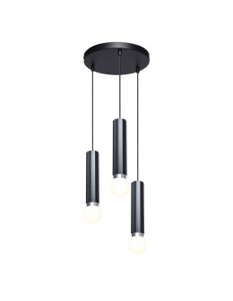 Italux Macera Wisząca 3xE27 piaskowy czarny PND-33849-3R-BK