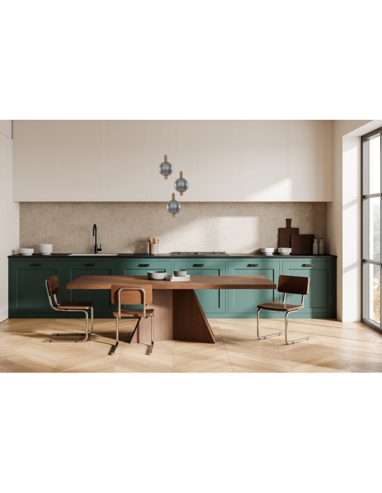 Triple pendant lamps - Italux Lenti LED Pendant 18W 3000K 720 lm Black, gold PND-83631-3-BRO-SG - product kolory-swiatla.pl 2