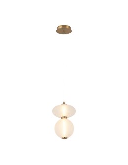 Italux Nico LED Pendant 8W 3000K 825 lm Black, Gold PND-8545-2-AB-WH