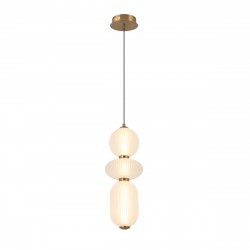 Italux Nico Wisząca LED 15W 3000K 1492 lm Czarny, złoty PND-8545-3-AB-WH