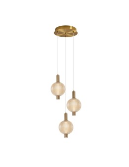 Italux Lenti LED Pendant 18W 3000K 1340 lm Black, gold PND-83631-3-AB-AMB