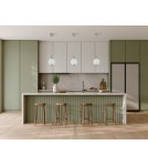 Single pendant lamps - Italux Lenti LED Pendant 7W 3000K 595 lm Black, Gold PND-83631-1-SC-WH - product 2