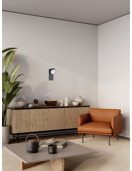 Italux Fonten LED wall lamp 1.8W 4000K 489 lm Sandblasted black WL-47380-1-BK - product 2