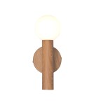 Scandinavian style wall lamps - Italux Filano Wall lamp 1xG9 Brown WL-33574-1-WD - product 1