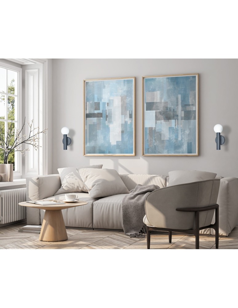 Scandinavian style wall lamps - Italux Filano Wall lamp 1xG9 sand black WL-33574-1-BK - product kolory-swiatla.pl 2