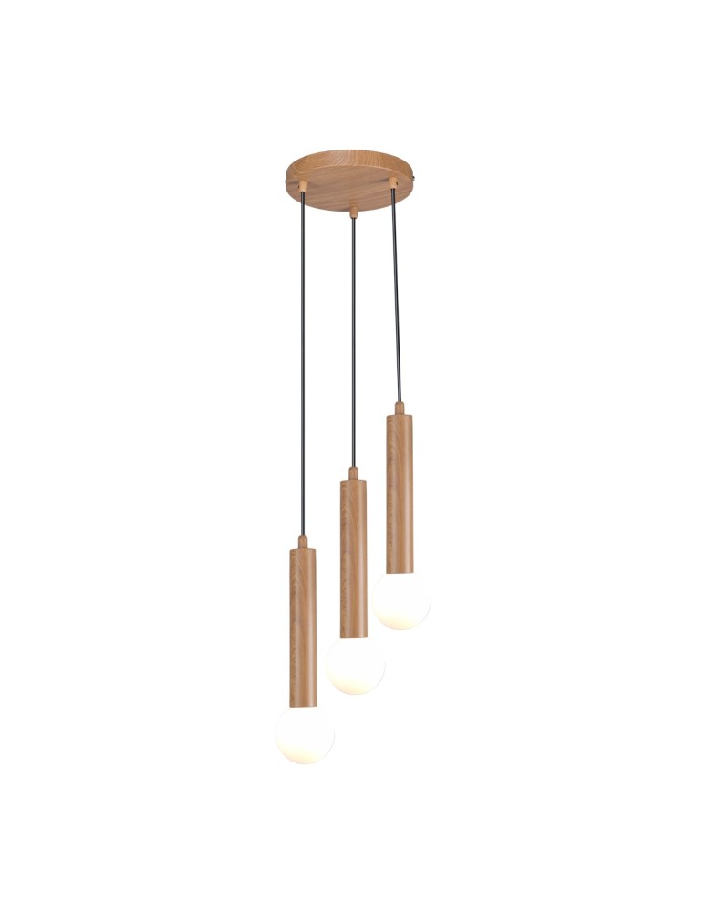 Triple pendant lamps - Italux Filano Pendant 3xG9 Brown PND-33574-3-WD - product kolory-swiatla.pl 1