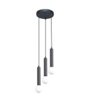 Triple pendant lamps - Italux Filano Pendant 3xG9 sand black PND-33574-3-BK - product 3