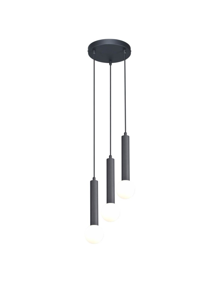 Triple pendant lamps - Italux Filano Pendant 3xG9 sand black PND-33574-3-BK - product kolory-swiatla.pl 1